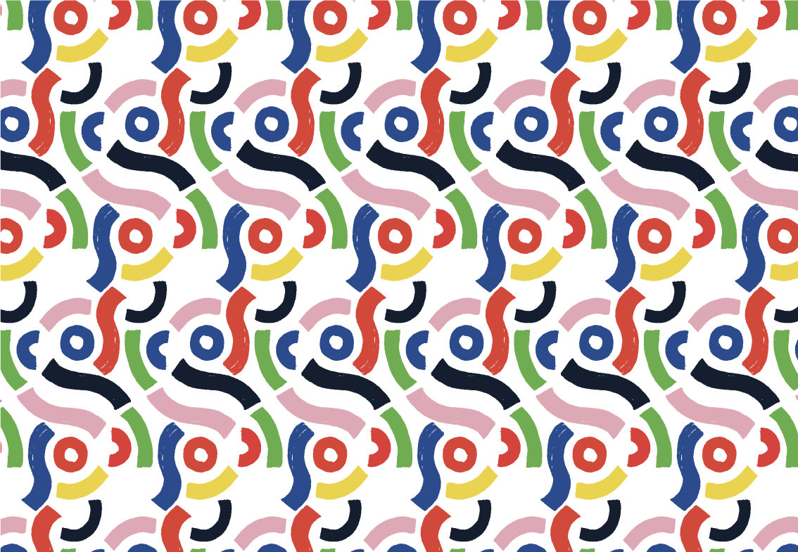 Alfombra vinílica mosaico formas geométricas animadas - TenVinilo