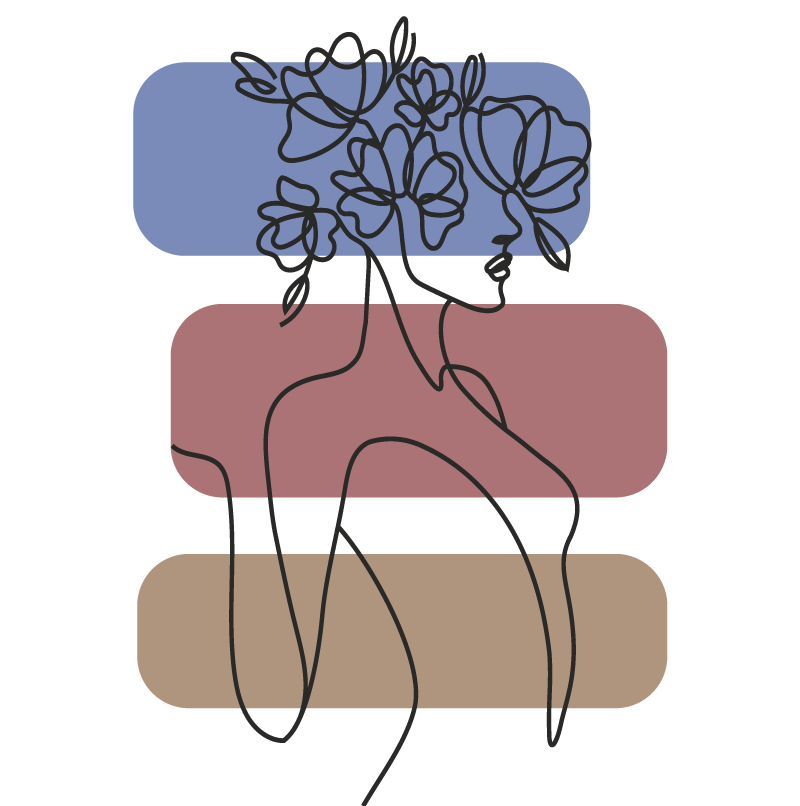 Alfombra vinílica minimalista elegante contorno botánico - TenVinilo