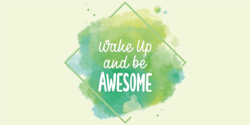 Alfombra vinílica con frase despertar excepcional - TenVinilo