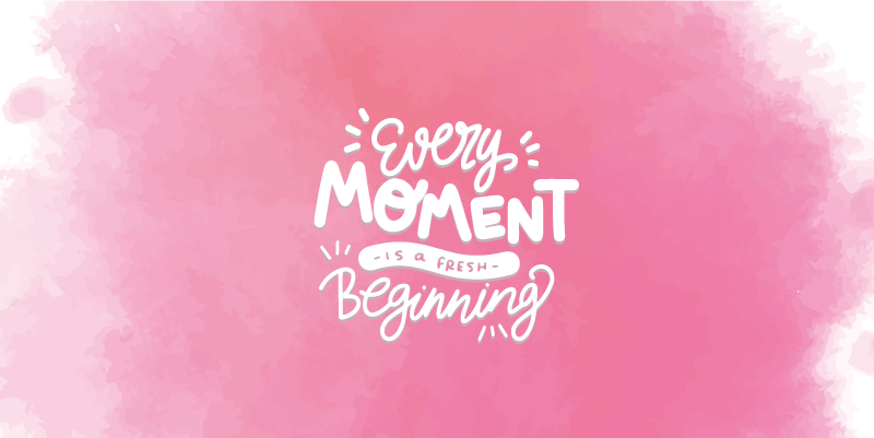 Alfombra vinílica con frase cada instante nuevo - TenVinilo