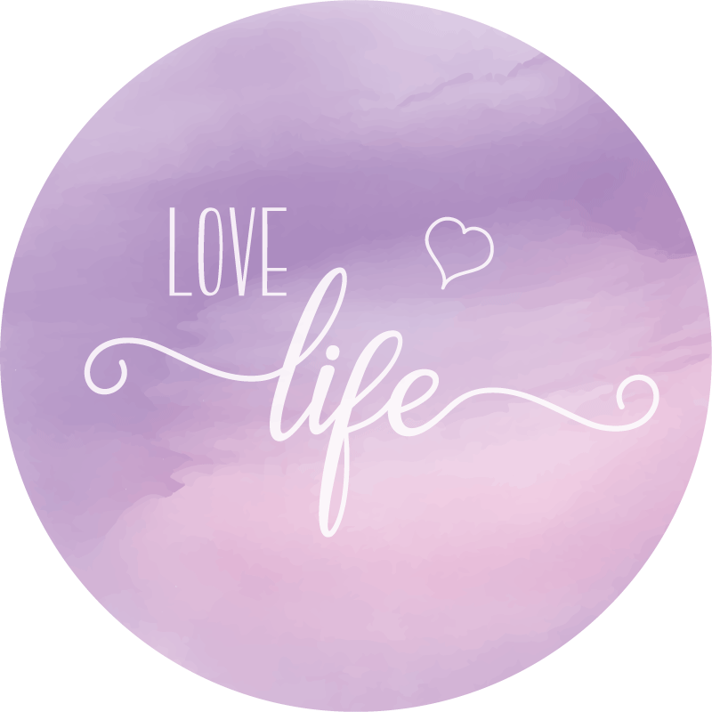 Alfombra vinílica con frase valora la vida - TenVinilo