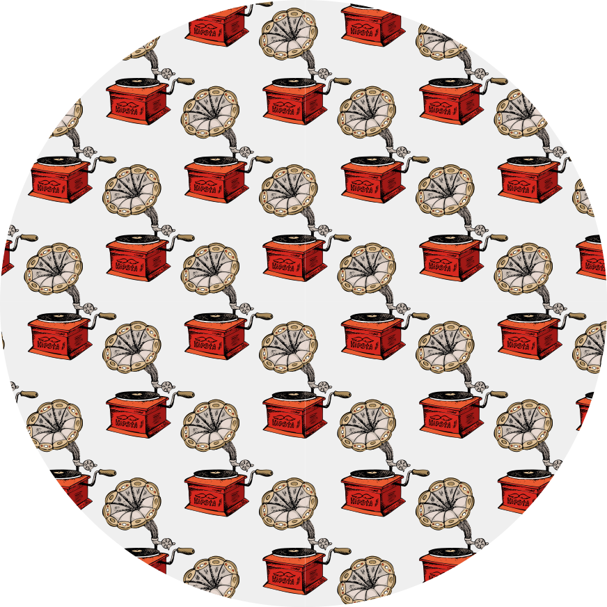 Alfombra vinílica imitación cajas de música retro - TenVinilo