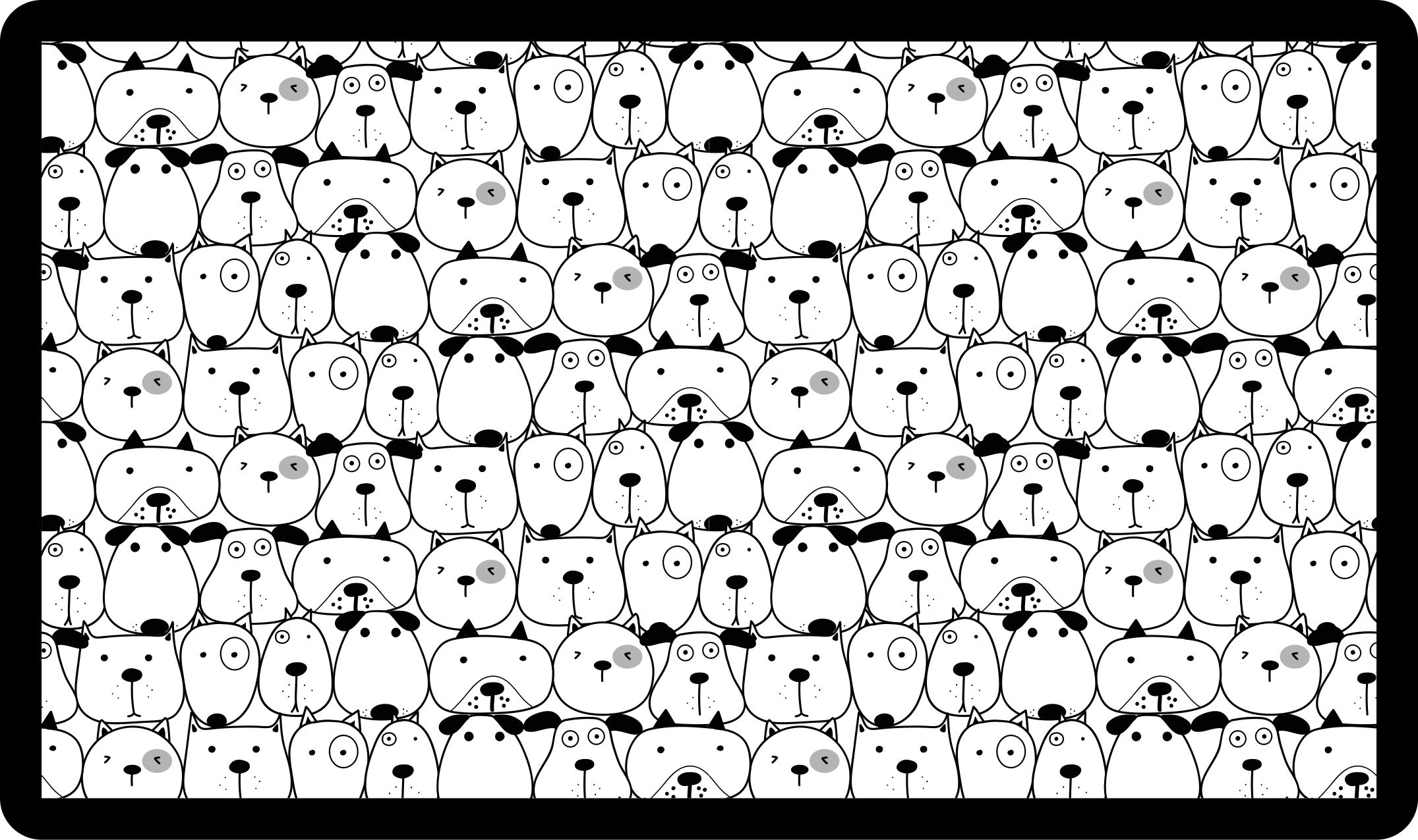 Aflombra vinílica animales adorables rostros de criaturas - TenVinilo