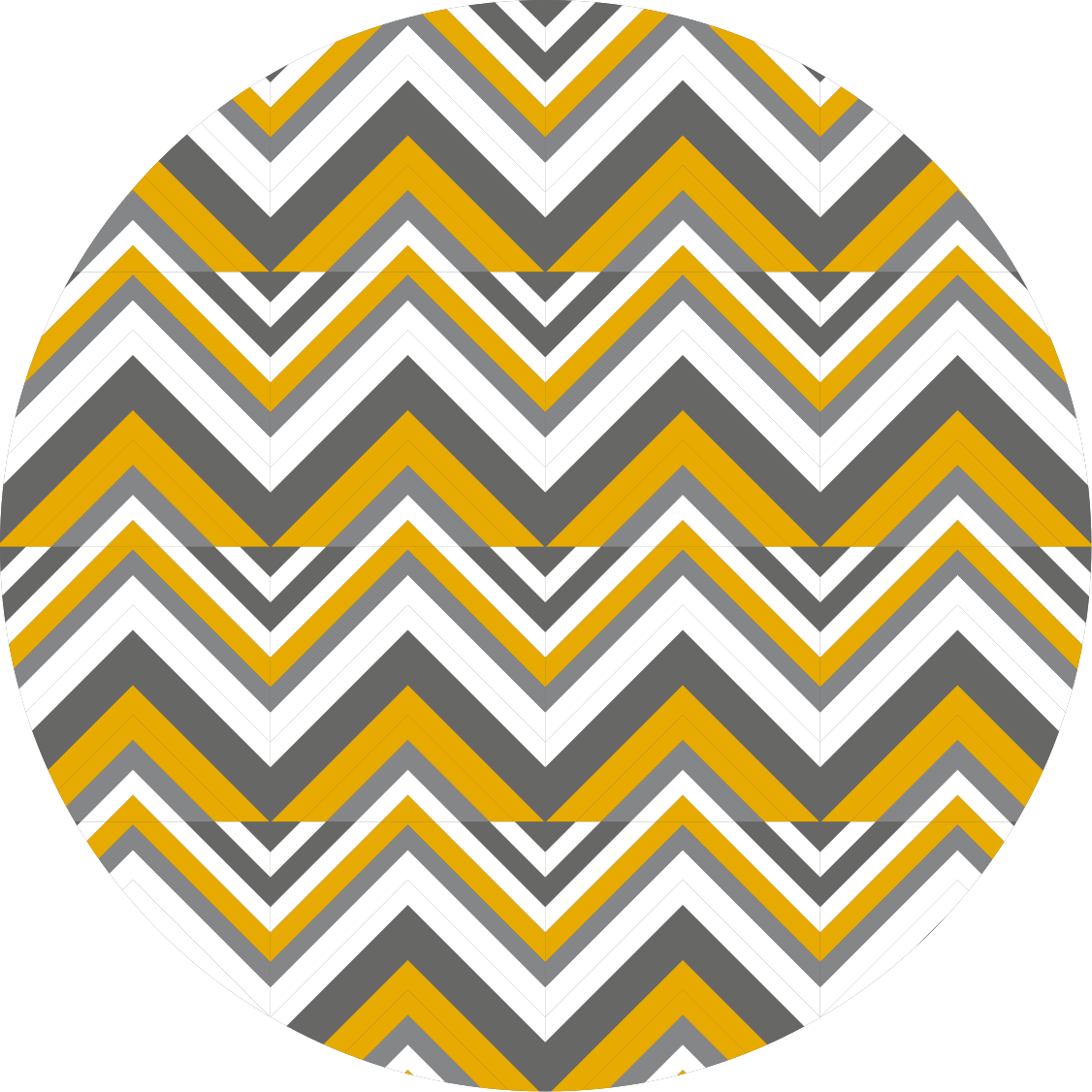 Alfombra vinílica geométrica chevron gris y amarillo - TenVinilo