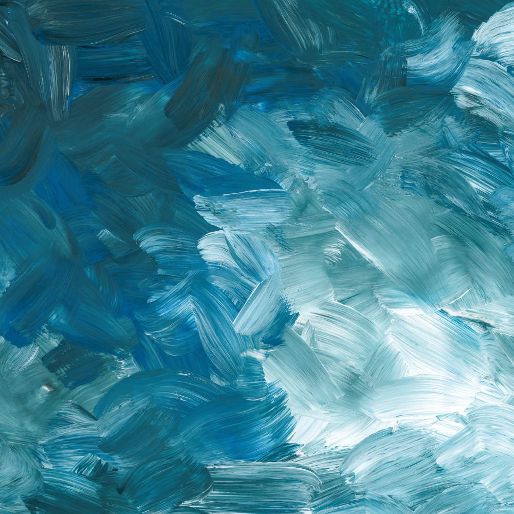 Alfombra vinílica imitación pinceladas oceánicas - TenVinilo