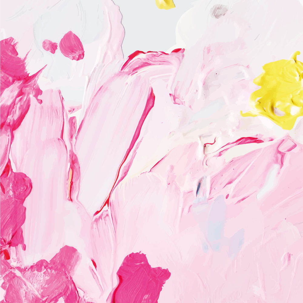 Alfombra vinilo cuadrada Trazo de pincel acrílico colorido - TenVinilo