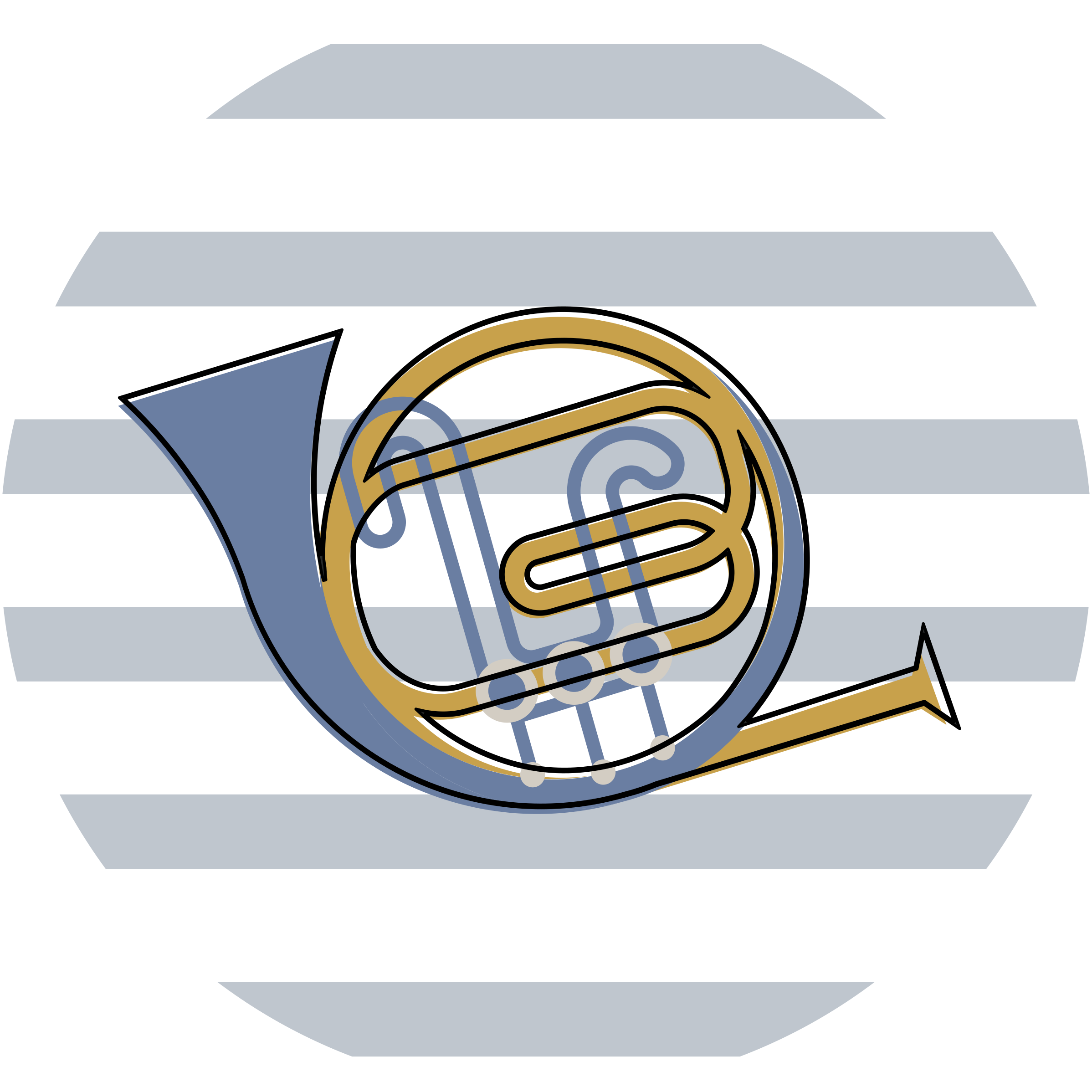 Alfombras vinílicas modernas Diseño de arte de línea de cuerno fr - TenVinilo