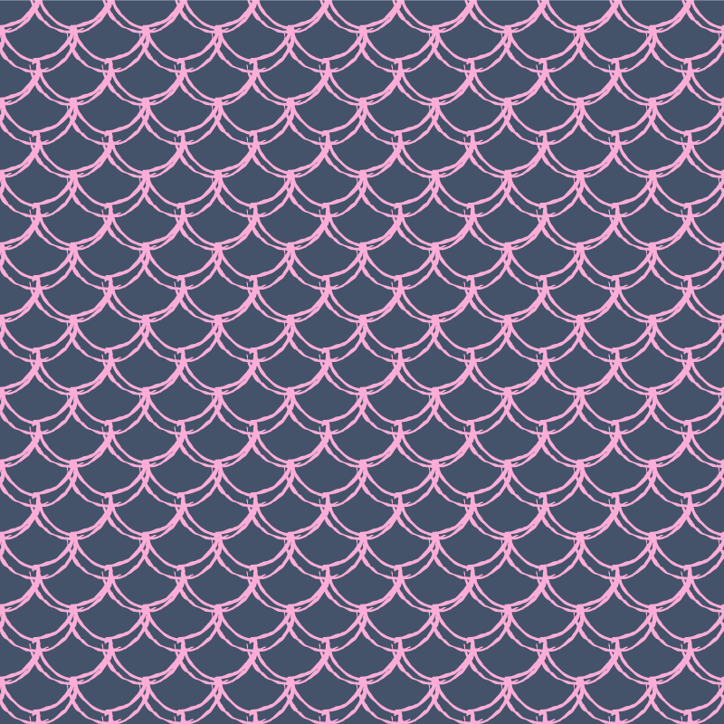 Alfombra vinílica baño líneas scallop rosas - TenVinilo