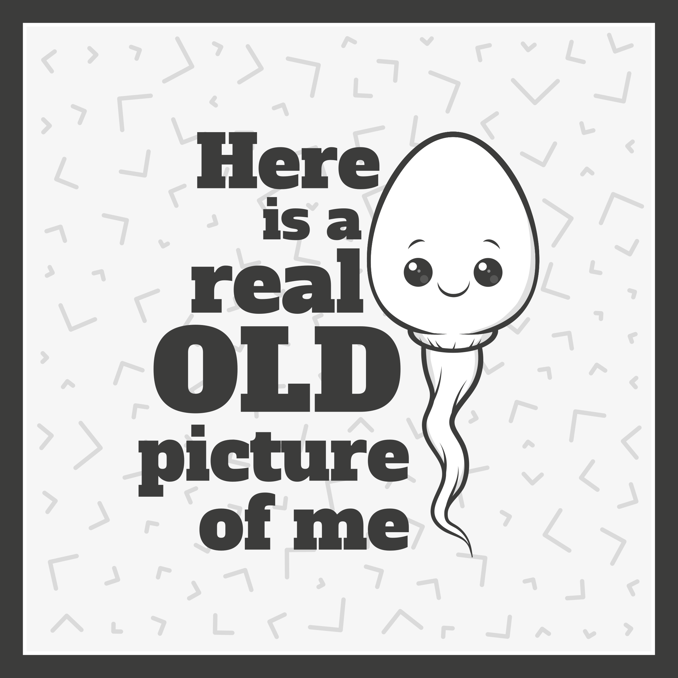 Alfombra vinílica con frase esperma foto antigua real - TenVinilo