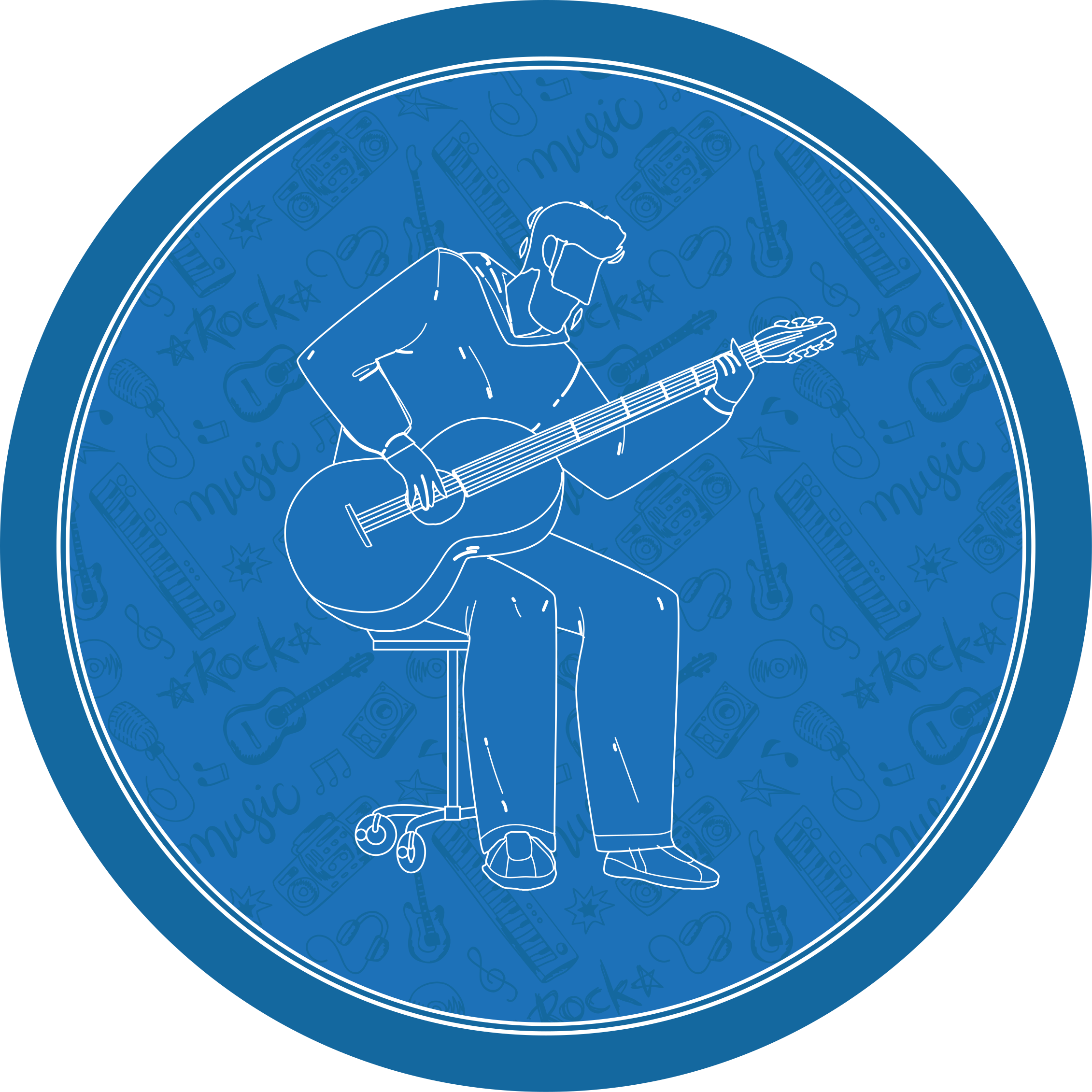 Alfombra vinílica imitación vibraciones musicales - TenVinilo