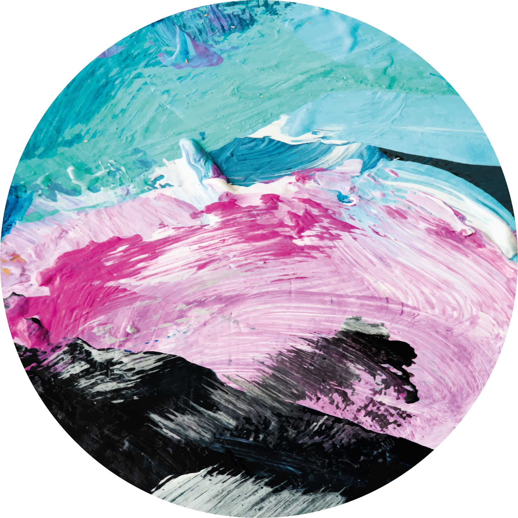 Alfombra vinílica imitación giro abstracto vibrante - TenVinilo