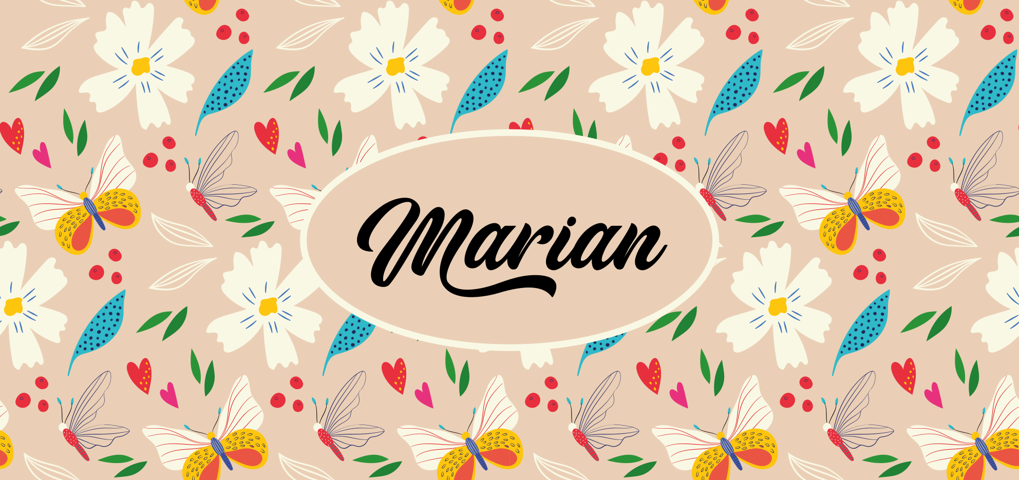 Alfombra vinílica dormitorio floral beige personalizado - TenVinilo