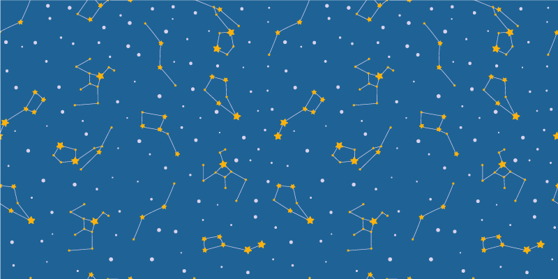 Alfombra vinílica estrellas cielo nocturno celestial - TenVinilo