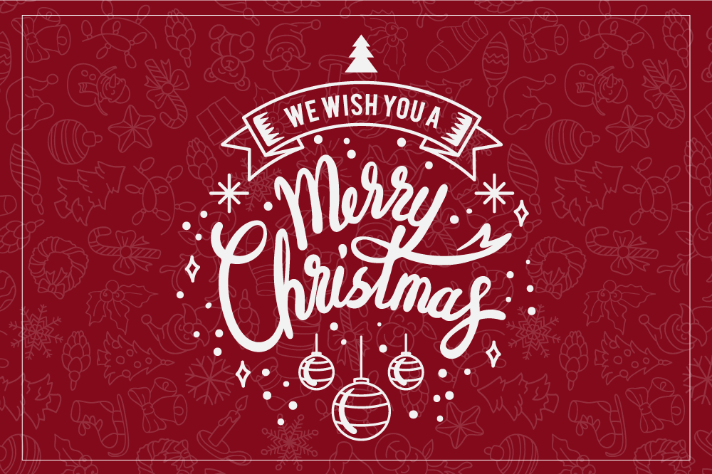 Alfombra vinílica navidad felices fiestas - TenVinilo