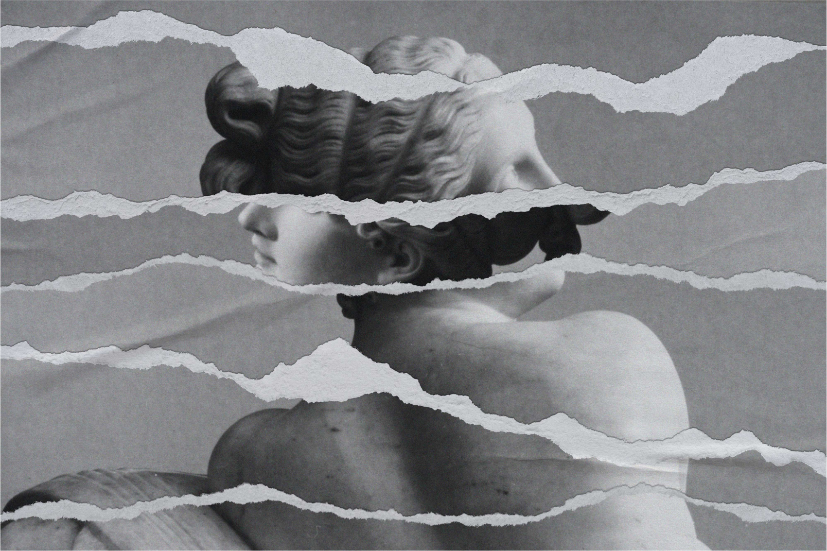 Alfombra vinílica imitación efecto de papel rasgado - TenVinilo