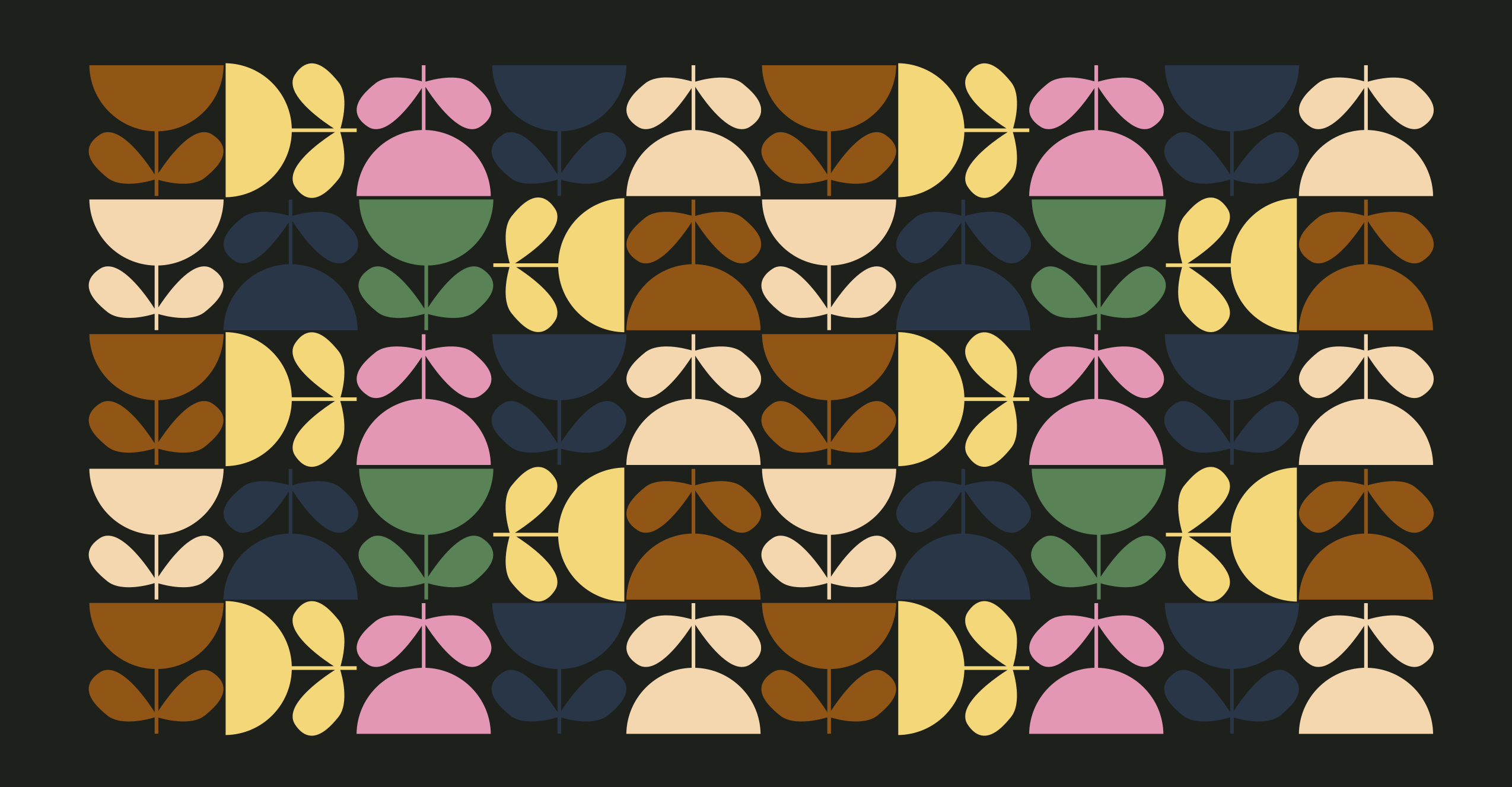 Alfombra vinílica hidráulica motivos de hojas vibrantes - TenVinilo