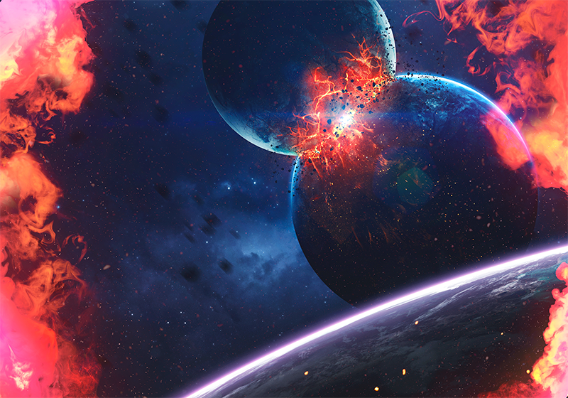 Alfombra vinílica estrellas aventura cósmica galáctica - TenVinilo