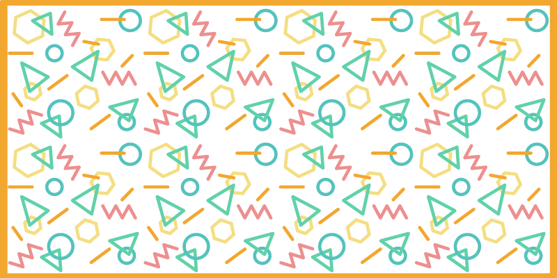 Alfombra vinílica infantil patrones de formas coloridas - TenVinilo