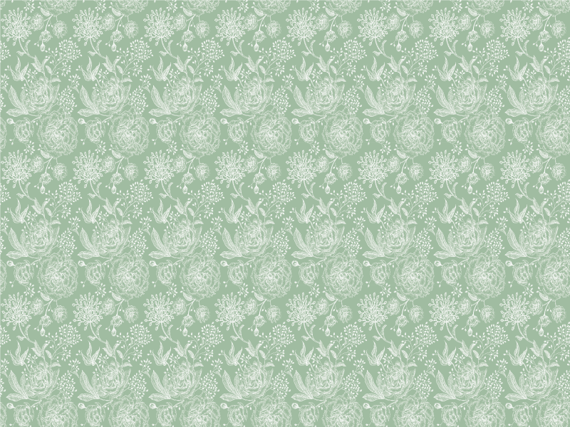 Alfombra vinilo flores superficie de Elegancia Floral - TenVinilo