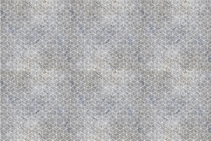 Alfombra vinílica imitación piedra con diseño geométrico - TenVinilo