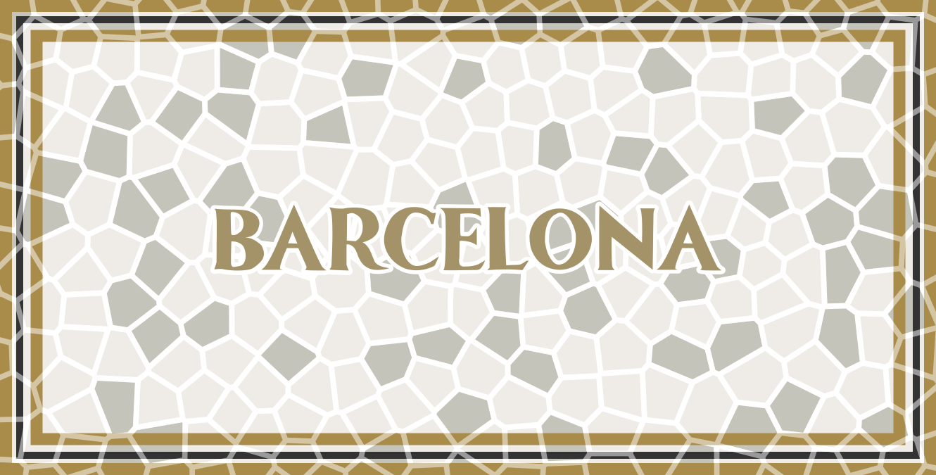 Alfombra vinílica mosaico patrón geométrico de barcelona - TenVinilo