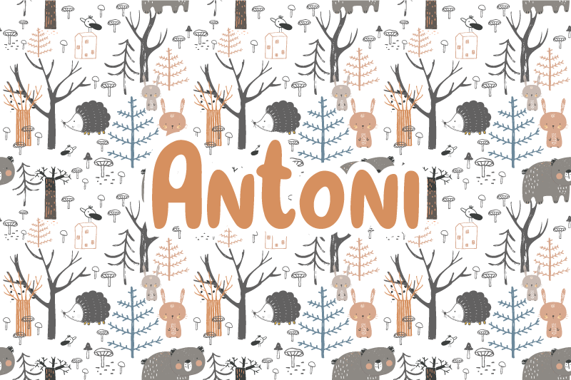 Alfombra vinílica personalizable bosque personalizado - TenVinilo