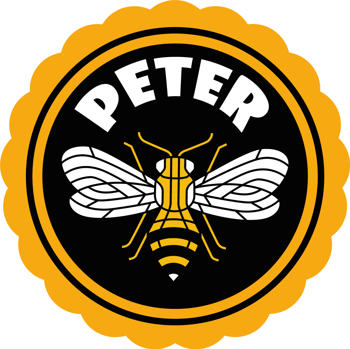 Alfombra vinílica personalizable Abejita de animales geométricos - TenVinilo