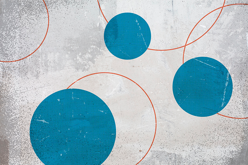 Alfombra de vinilo geométrica Diseño de brutalismo - TenVinilo