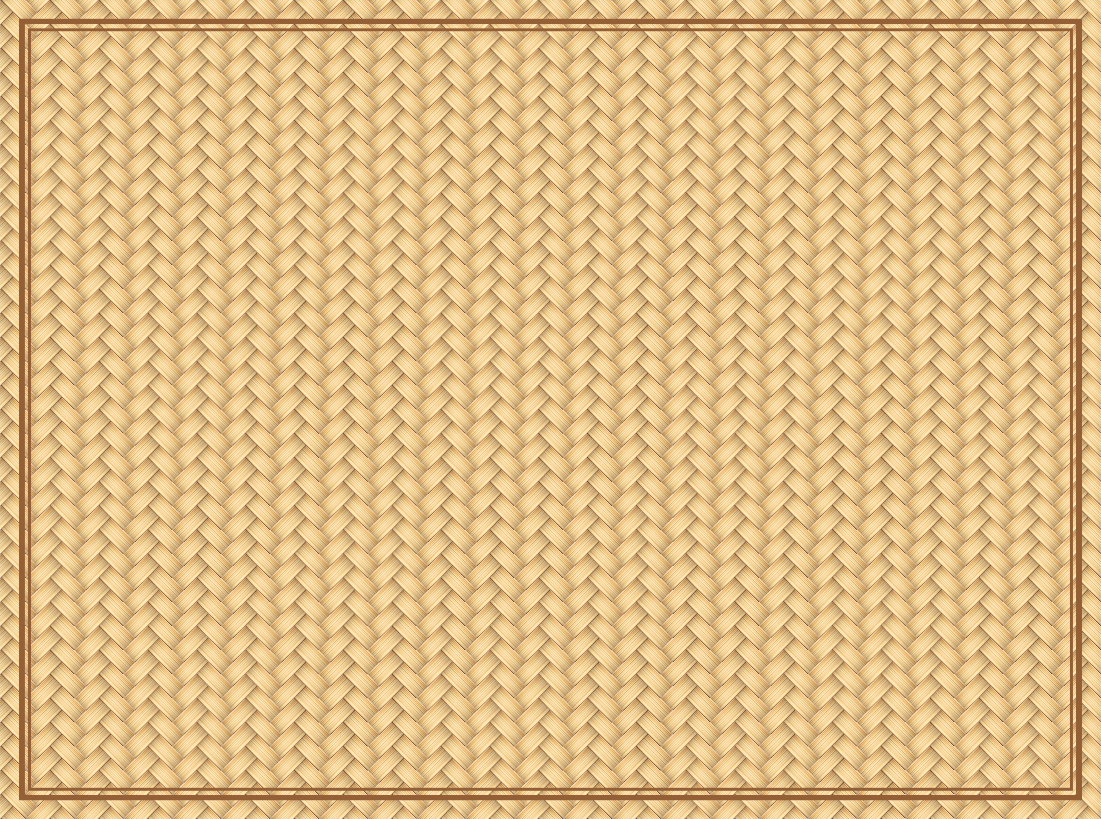 Alfombra vinílica comedor vintage mimbre - TenVinilo