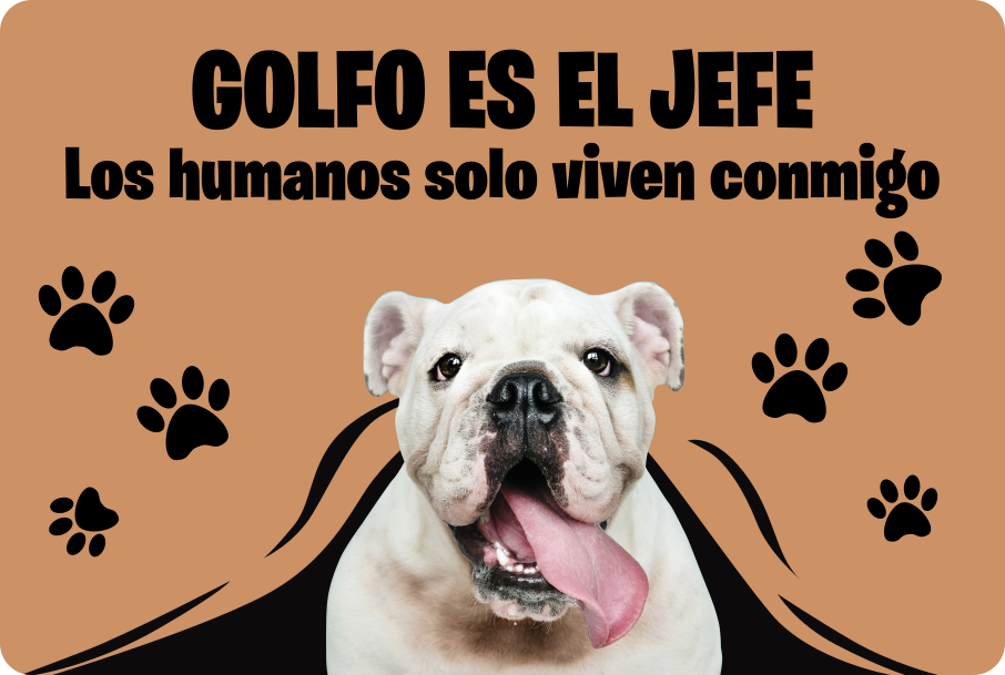 Alfombra vinílica recibidor foto personalizada mascota es - TenVinilo