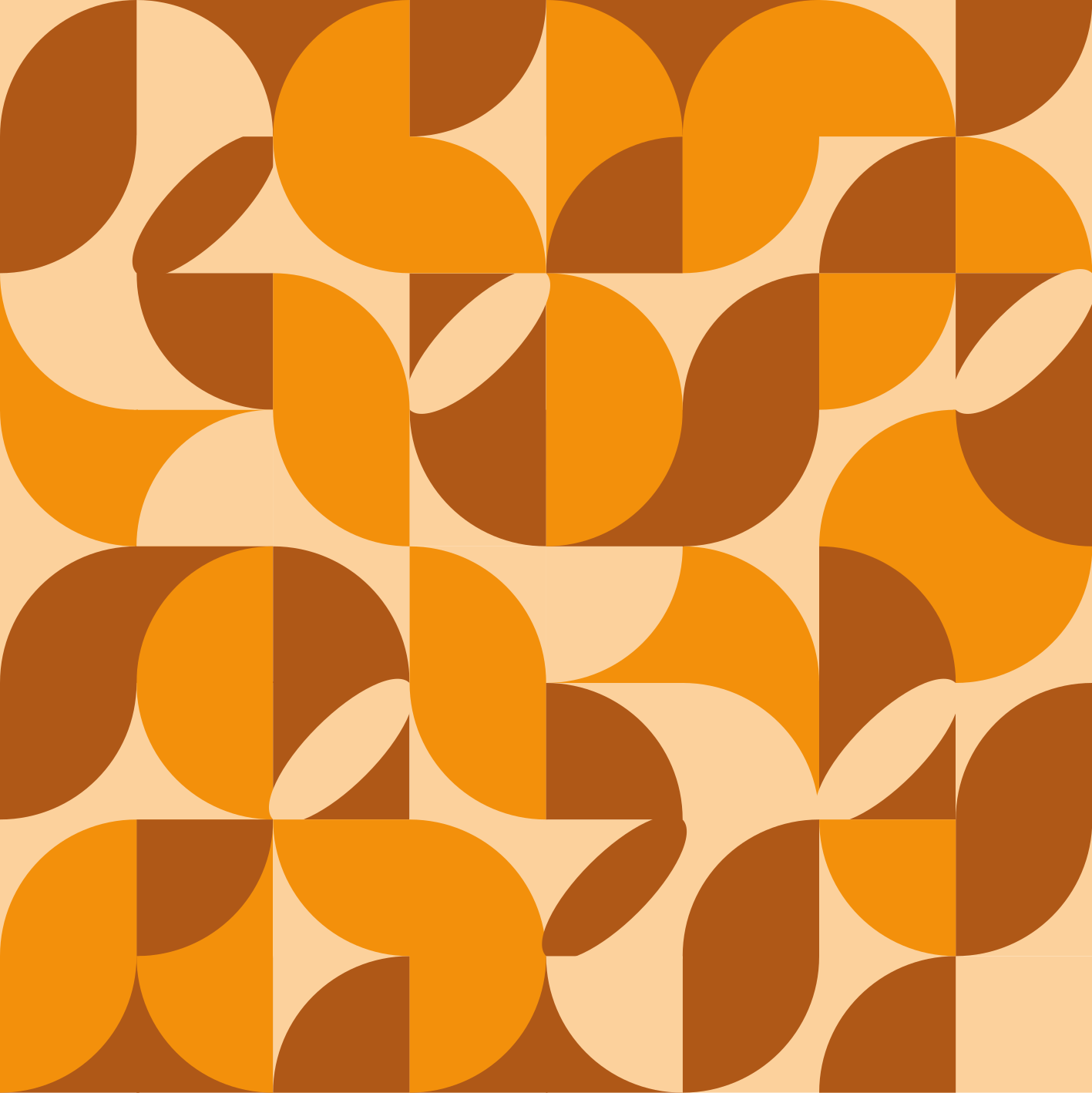 Alfombra vinilo salón retro - TenVinilo