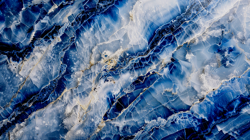 Alfombra vinílica imitación mármol azul oscuro - TenVinilo