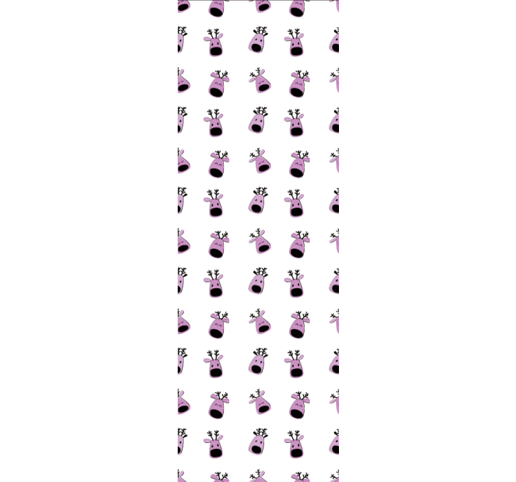 Papel tapiz animales caras de reno felices - TenVinilo