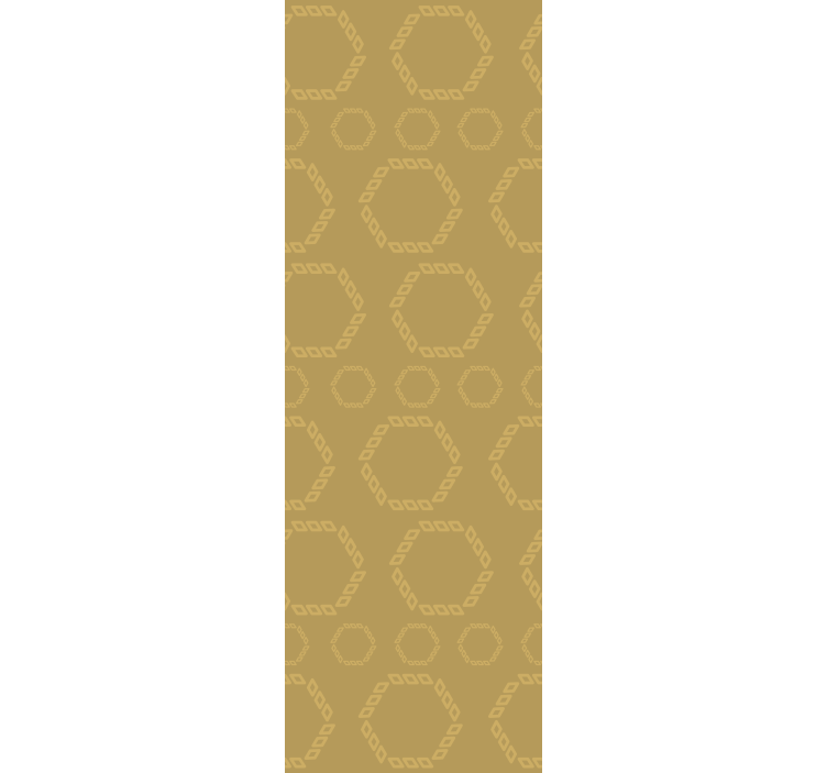 Papel tapiz geométrico patrón de contorno hexagonal - TenVinilo