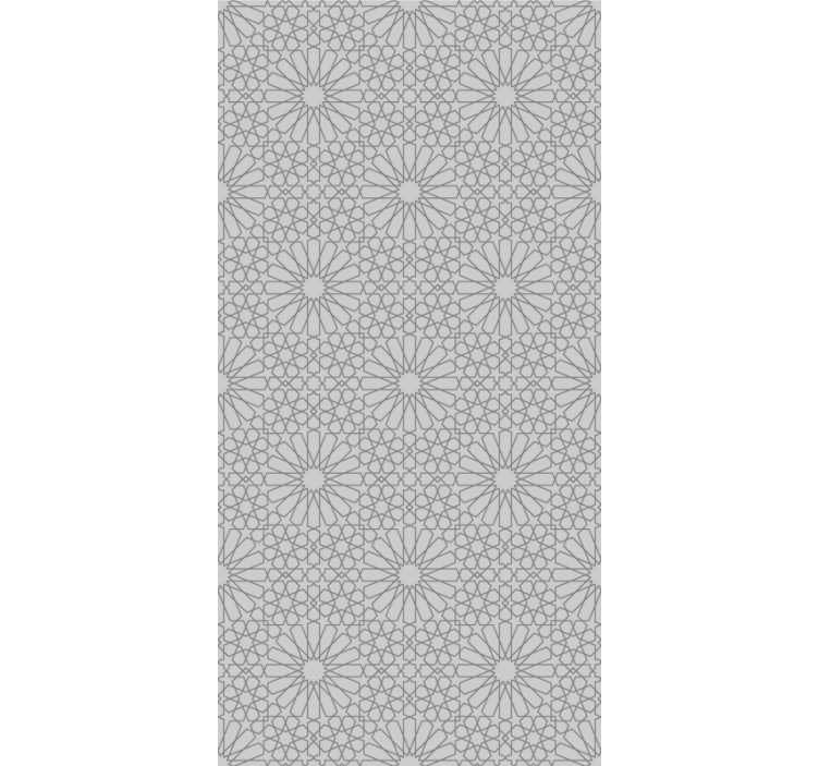 Papel tapiz floral estampado gris elegante - TenVinilo