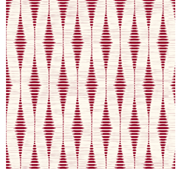 Papel pintado geométrico rabaul ikat rojo - TenVinilo