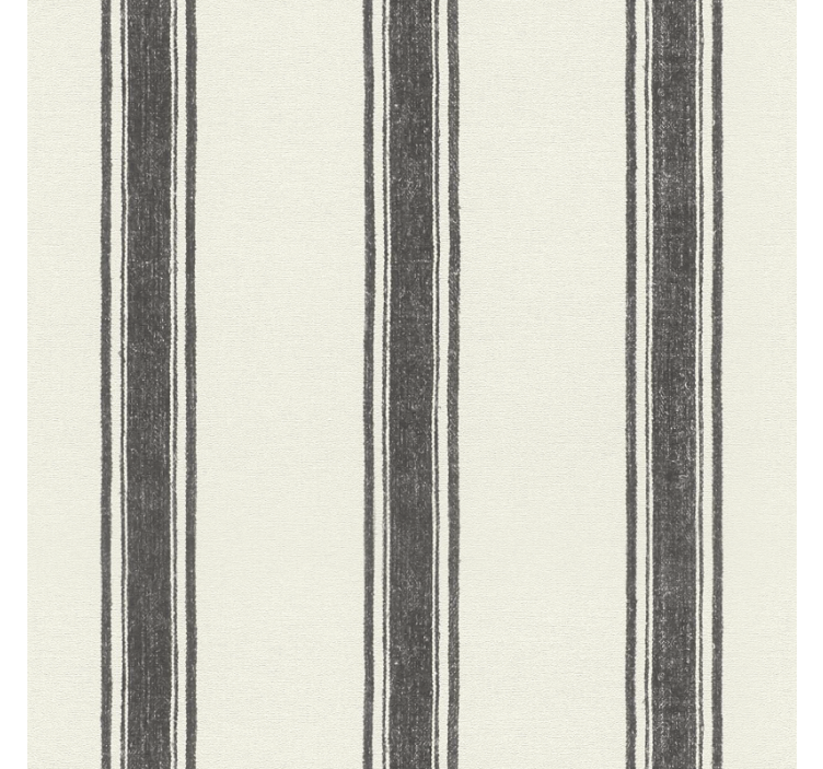 Papel pintado geométrico rectas diplomáticas negras - TenVinilo