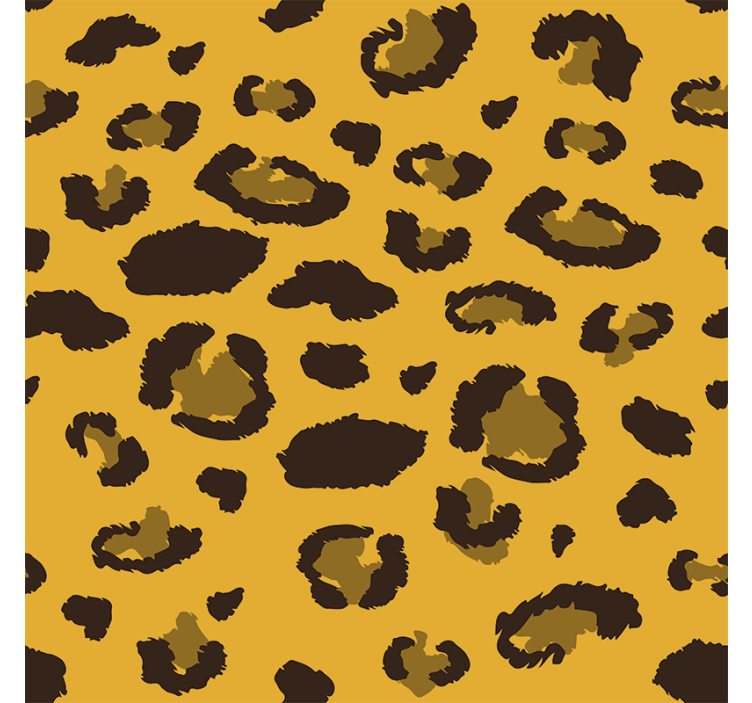 Papel tapiz para sala estampado de leopardo - TenVinilo