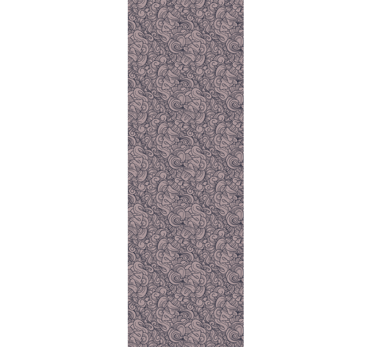 Papel tapiz ornamental paisley abstracto frigorífico - TenVinilo