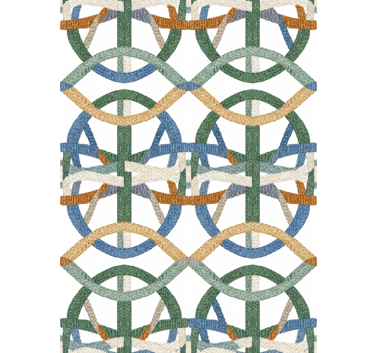 Papel tapiz para sala textura de cuerda bordada - TenVinilo