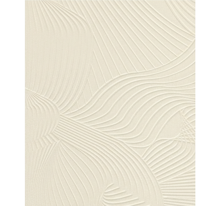 Papel tapiz para sala crema ondas relieve - TenVinilo