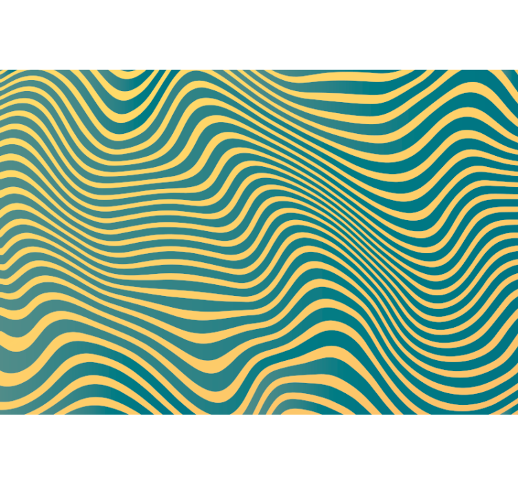 Papel tapiz para recámara líneas retro - TenVinilo