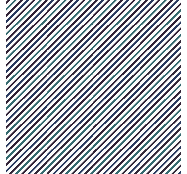 Papel tapiz ornamental rayas diagonales azules - TenVinilo