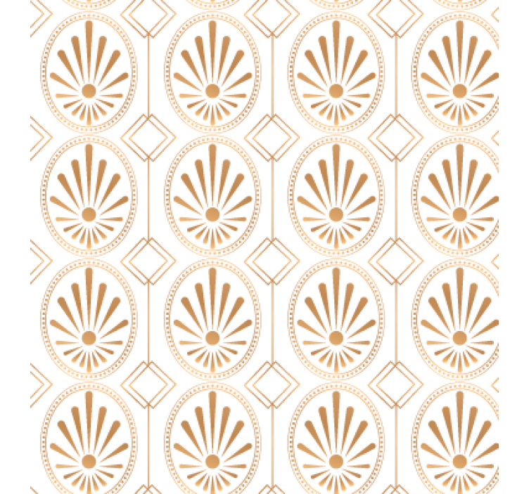 Papel tapiz textura arte moderno blanco y dorado - TenVinilo