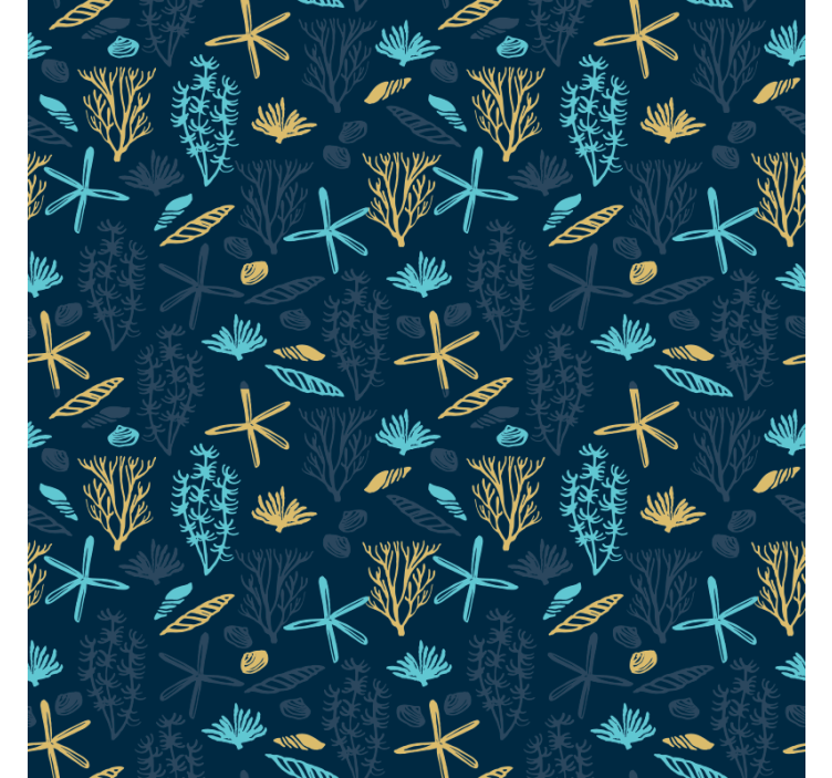 Papel tapiz para recámara motivo inspirado en coral - TenVinilo