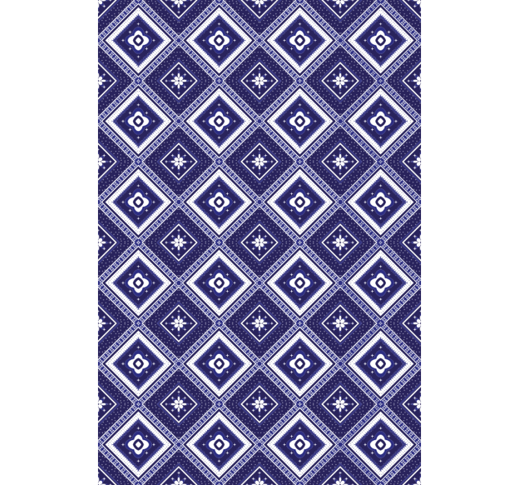 Papel tapiz pasillo mosaico de azulejos modernos - TenVinilo