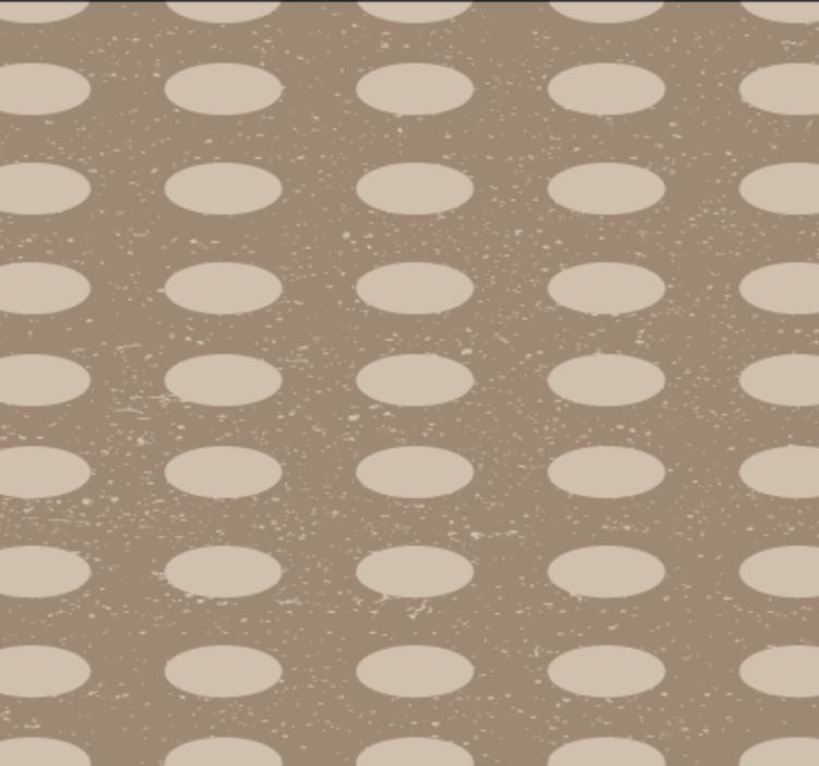Papel tapiz pasillo patrón de círculos marrones - TenVinilo