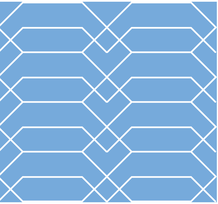 Papel tapiz geométrico líneas azules geométricas - TenVinilo