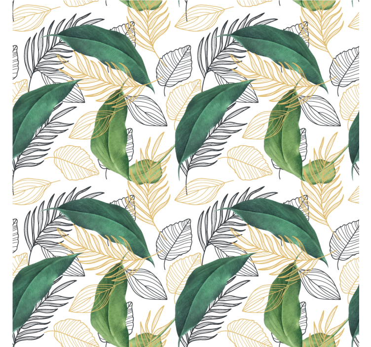 Papel tapiz naturaleza elemento de follaje rico - TenVinilo