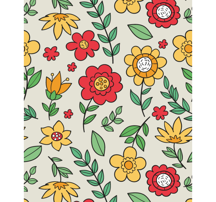 Papel tapiz pasillo diseño colorido vibrante - TenVinilo